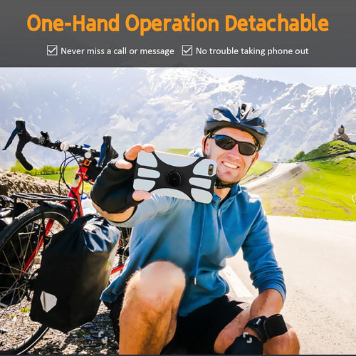 Rouclo Mobile Phone Holder Bicycle, Universal 360° Rotatable, Mobile Phone Holder Motorcycle Compatible with iPhone 15/15plus/15pro/15pro max/14/13/12/11/XS, 4.5-7 Inch Smartphones (Black-4) 1