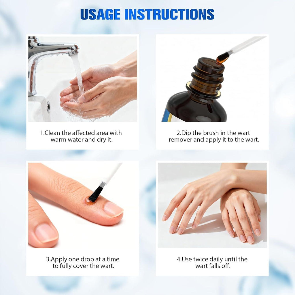 Rouclo Natural Removal Fluid, Suitable for Hands, Feet, Neck and Other Areas, Mild and Non-Irritating, Suitable for Adults and Children Aged 3 Years and Above 15ml