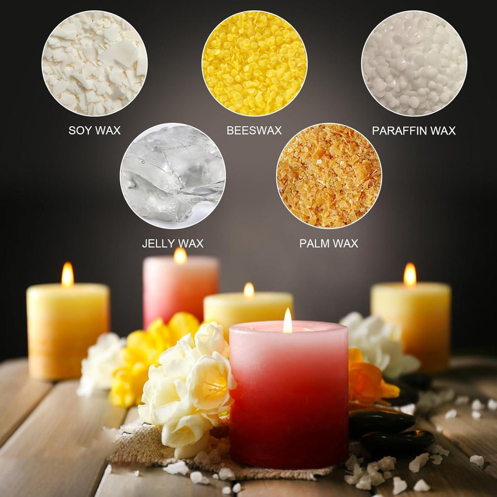 Rouclo 20 Candle Colour Set, Highly Concentrated Solid Candle Colour, High Purity High-Quality Candle Colours for Candles Making Yourself, for DIY Candles, Colourful, Suitable for Various Candle Wax