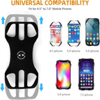 Rouclo Mobile Phone Holder Bicycle, Universal 360° Rotatable, Mobile Phone Holder Motorcycle Compatible with iPhone 15/15plus/15pro/15pro max/14/13/12/11/XS, 4.5-7 Inch Smartphones (Black-4) 1